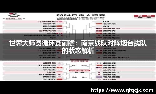 世界大师赛循环赛前瞻：南京战队对阵烟台战队的状态解析
